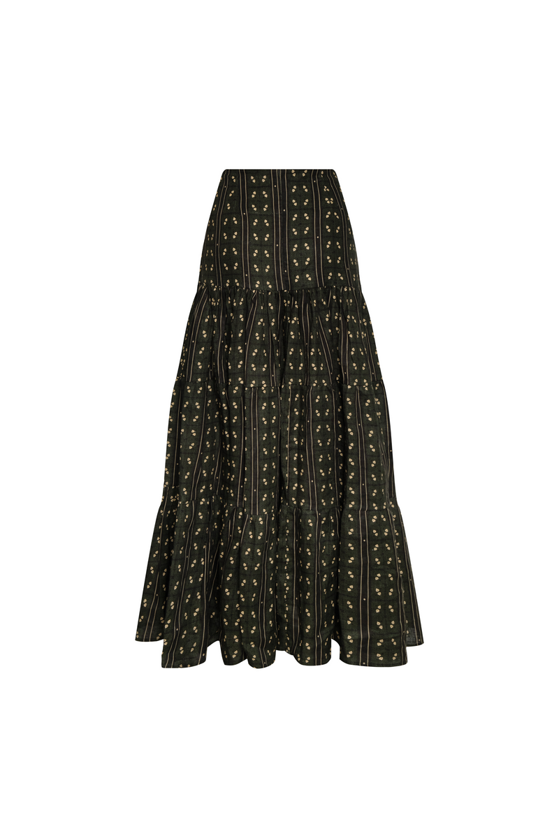 Maxi Skirt Tala Larga Verde