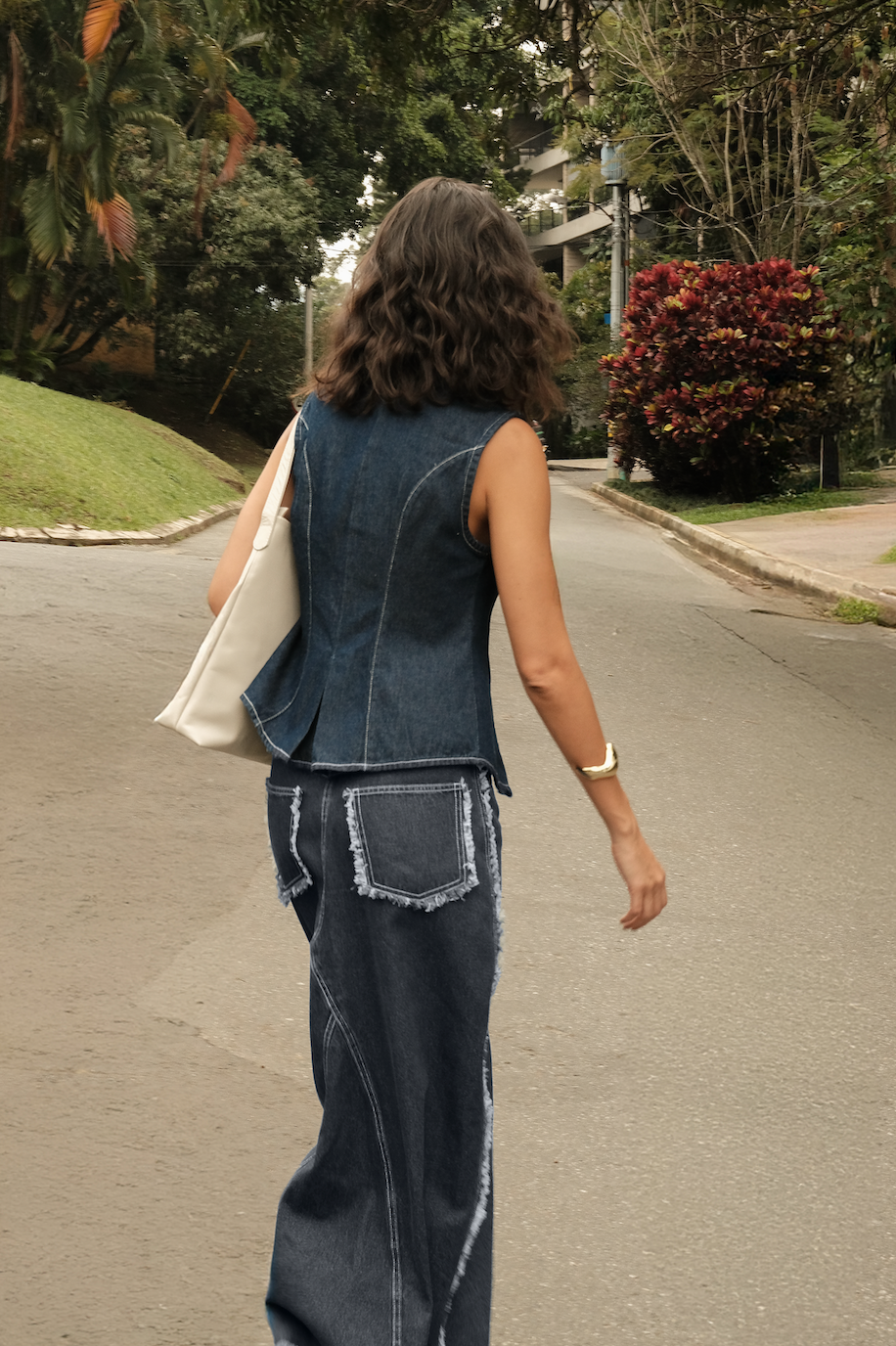 Top Chaleco Portal Denim