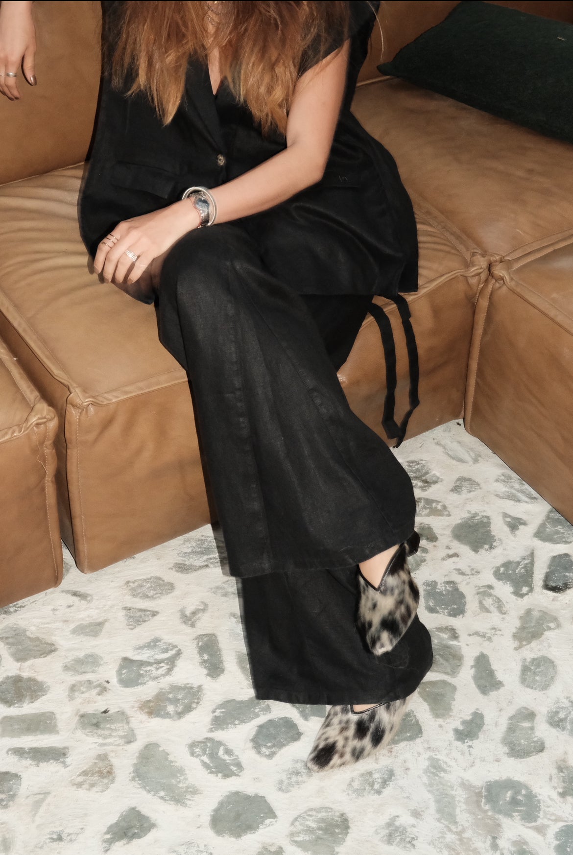 Pantalon Aire Bota Campana de Linio Negro