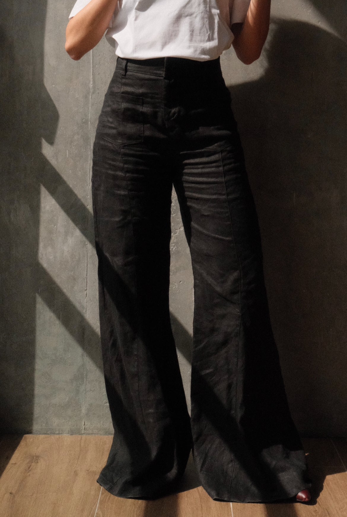Pantalon Aire Bota Campana de Linio Negro
