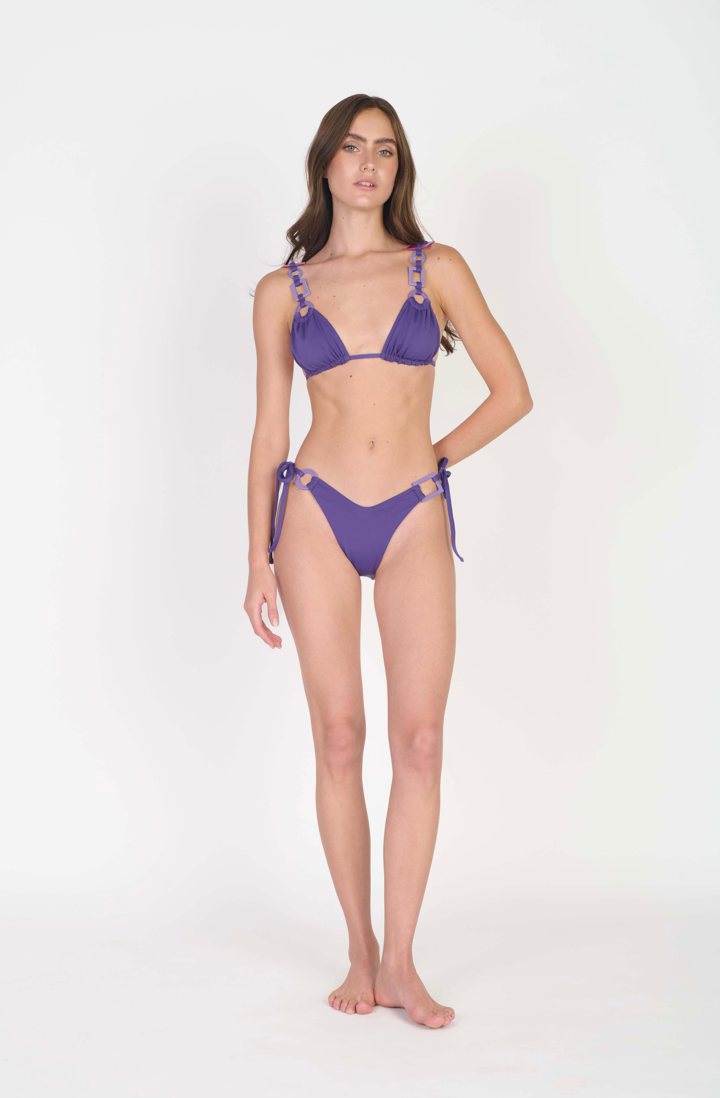 Bikini Top Grape Ligth Charm Morado Claro