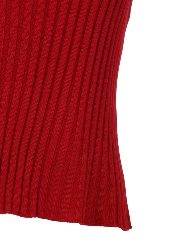 Top Cherry Knit Rojo