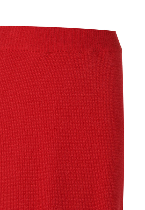 Skirt Cherry Knit Fluffy Rojo