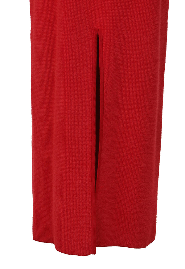Skirt Cherry Knit Fluffy Rojo