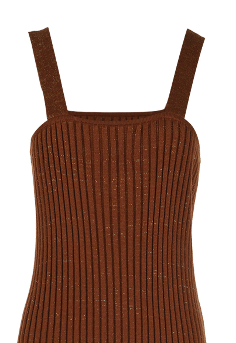 Dress Golden Moccha Bow Marron