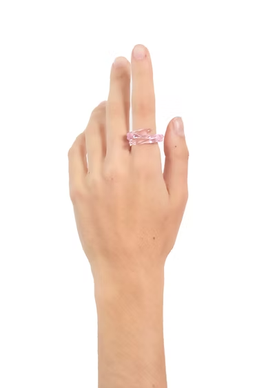 Anillo Remolino Rosado