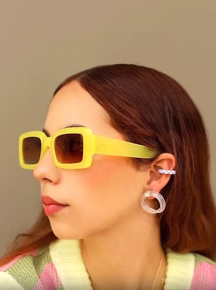 Aretes Remolino Blanco