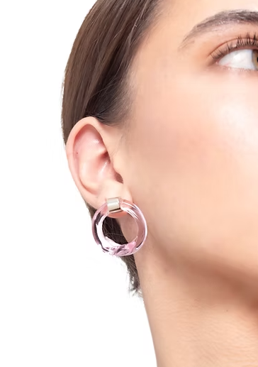 Aretes Remolino Rosado