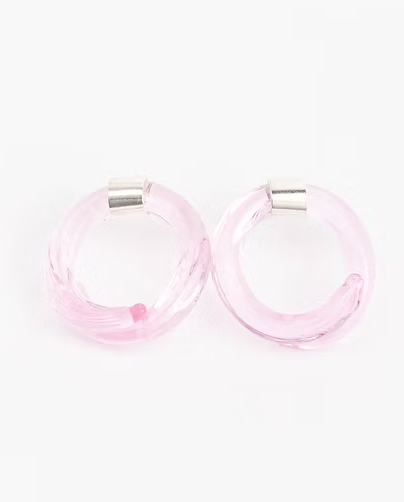 Aretes Remolino Rosado