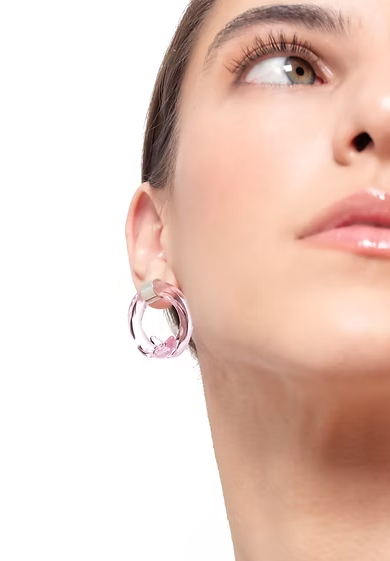 Aretes Remolino Rosado