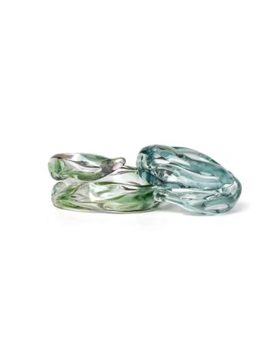 Anillo Soplo Remolino Azul