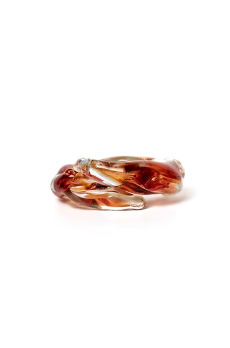 Anillo Soplo Remolino Rojo