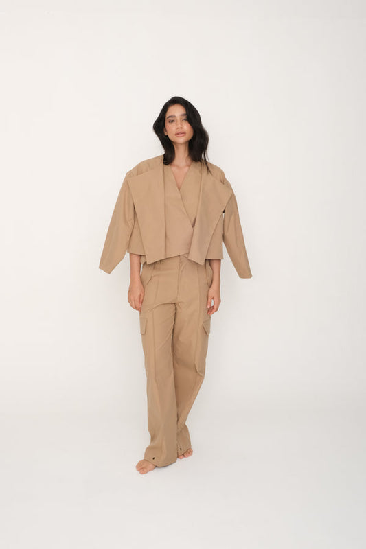 Chaqueta Habla Camel