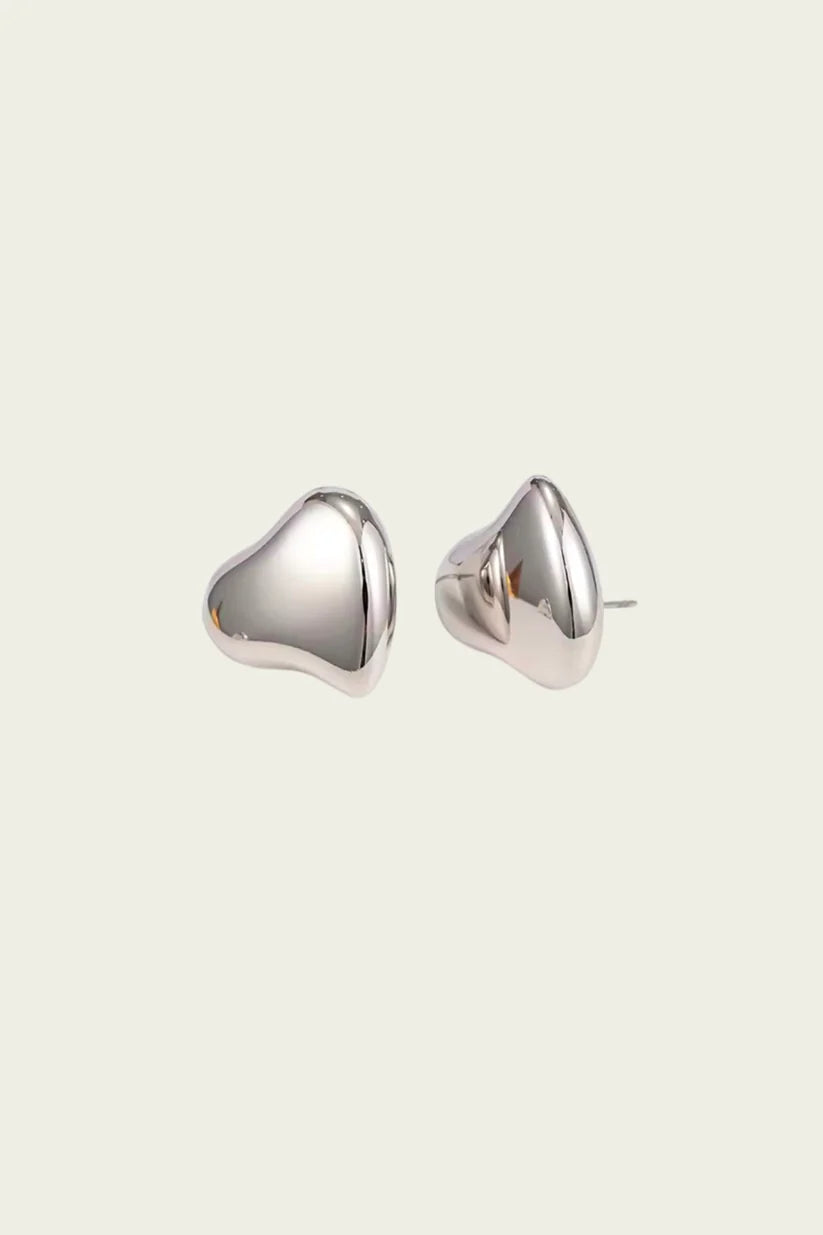 Aretes Heart Silver
