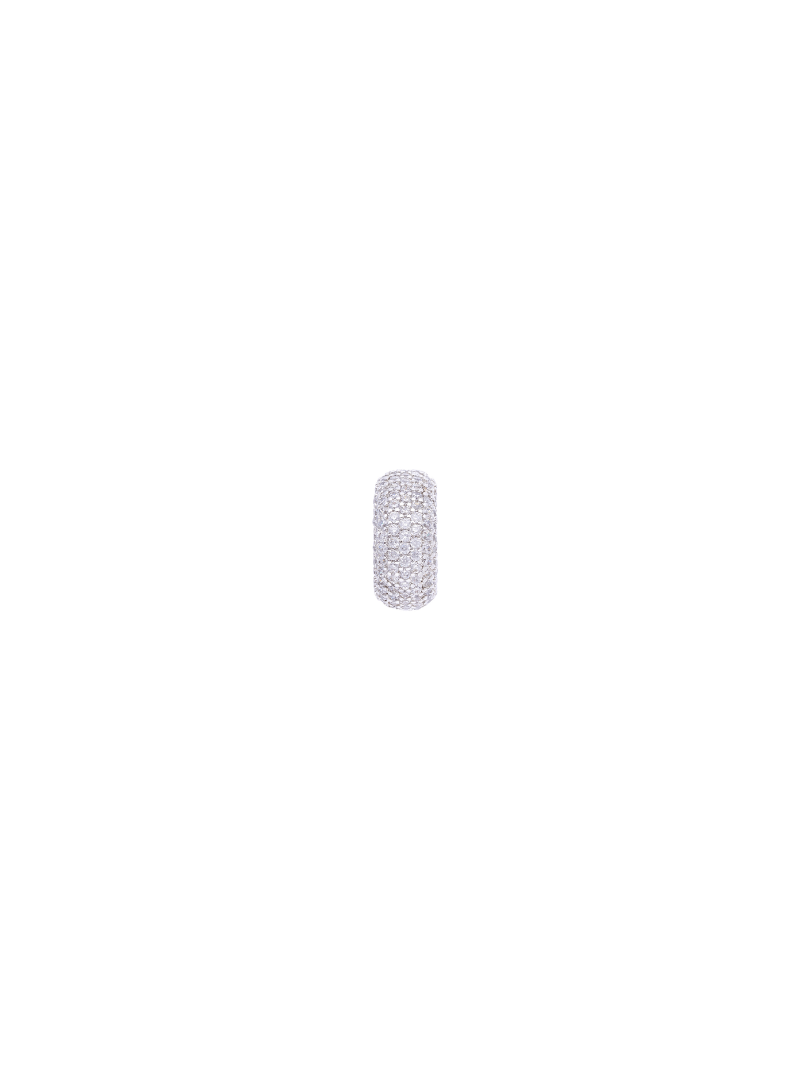 Ear Cuff Micro Crystal Rodio