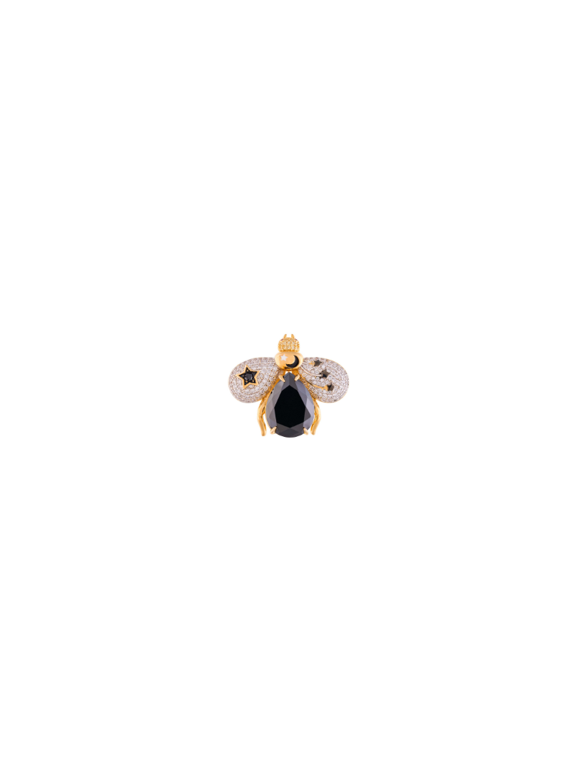 Ear Cuff Abeja Kemet Onyx