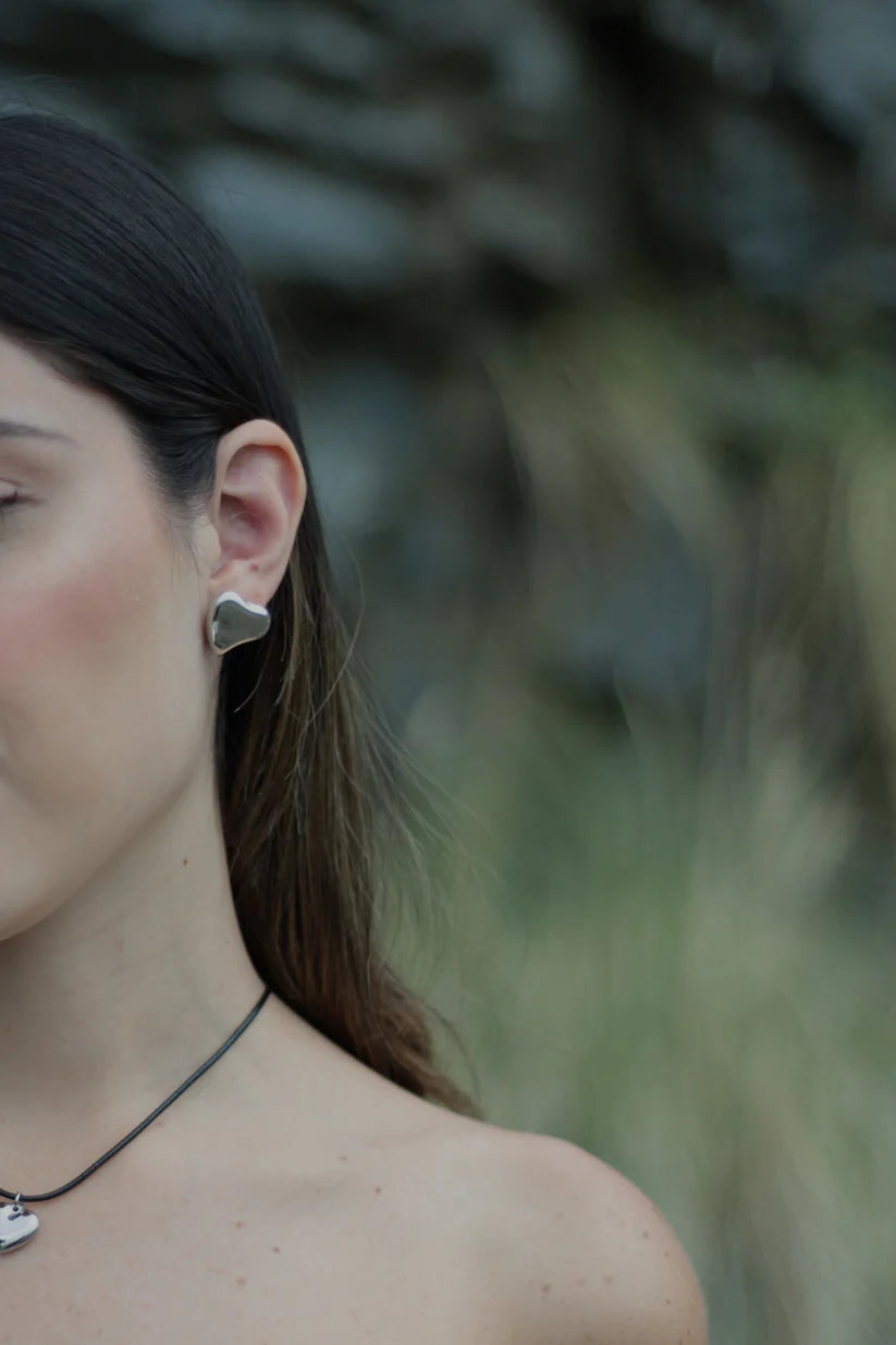 Aretes Heart Silver