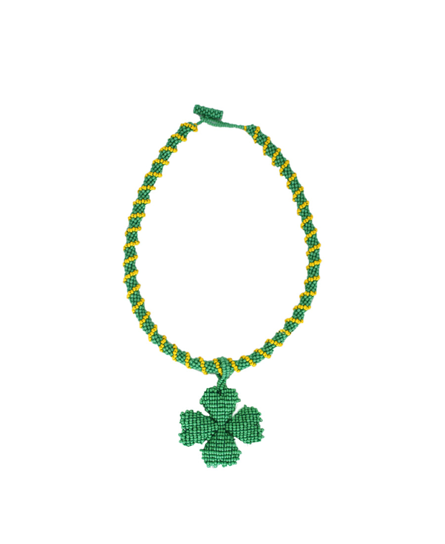 Necklace Lucky Clover Verde Talla Unica