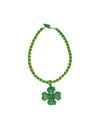 Necklace Lucky Clover Verde Talla Unica