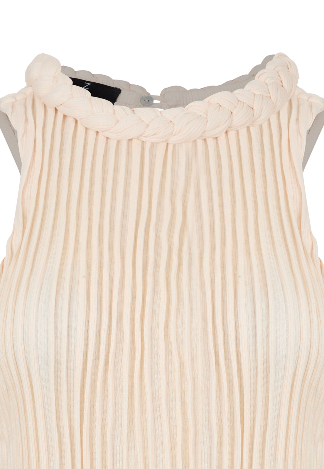 Top Surcos Trenza Crudo