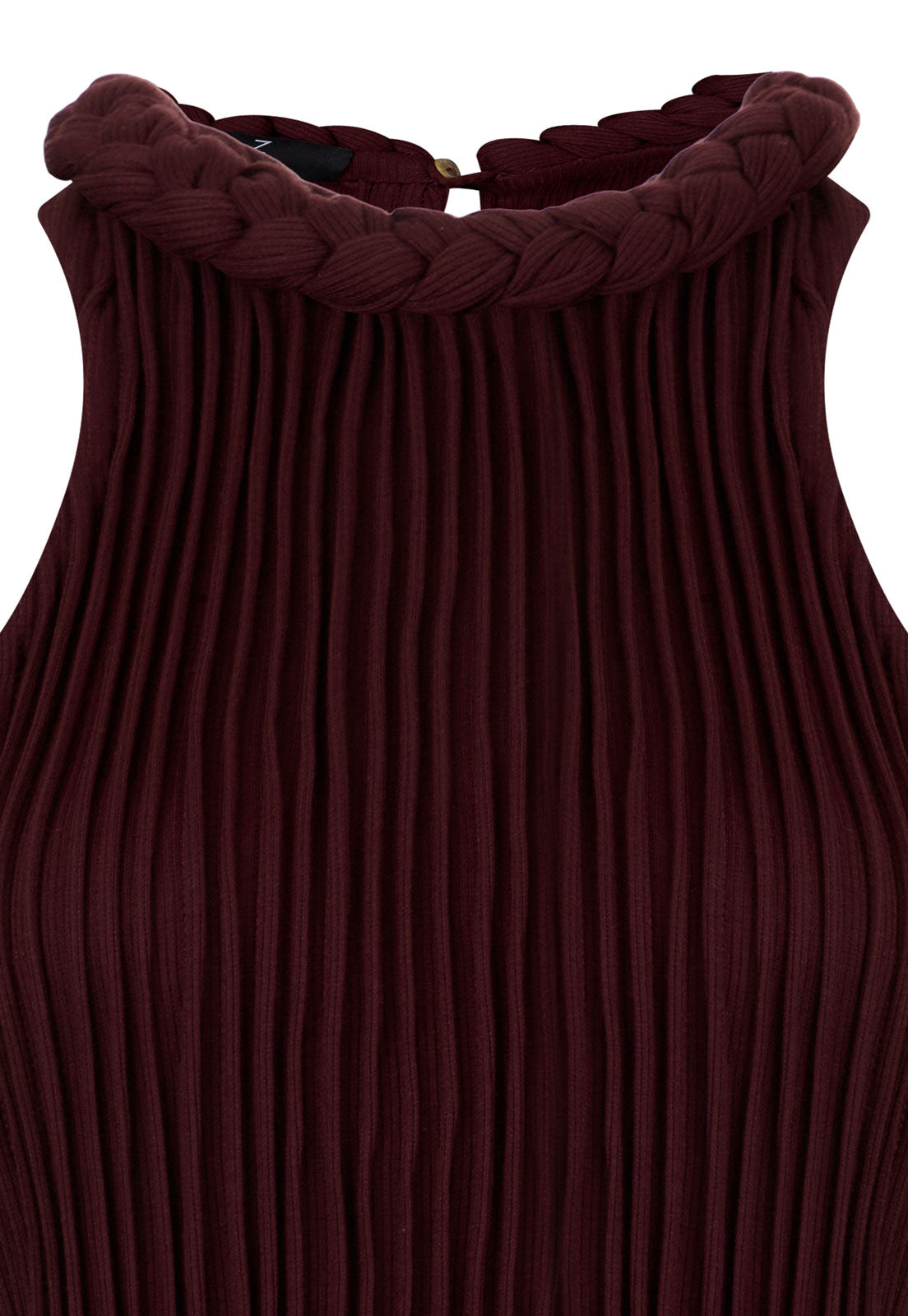 Top Surcos Trenza Vino