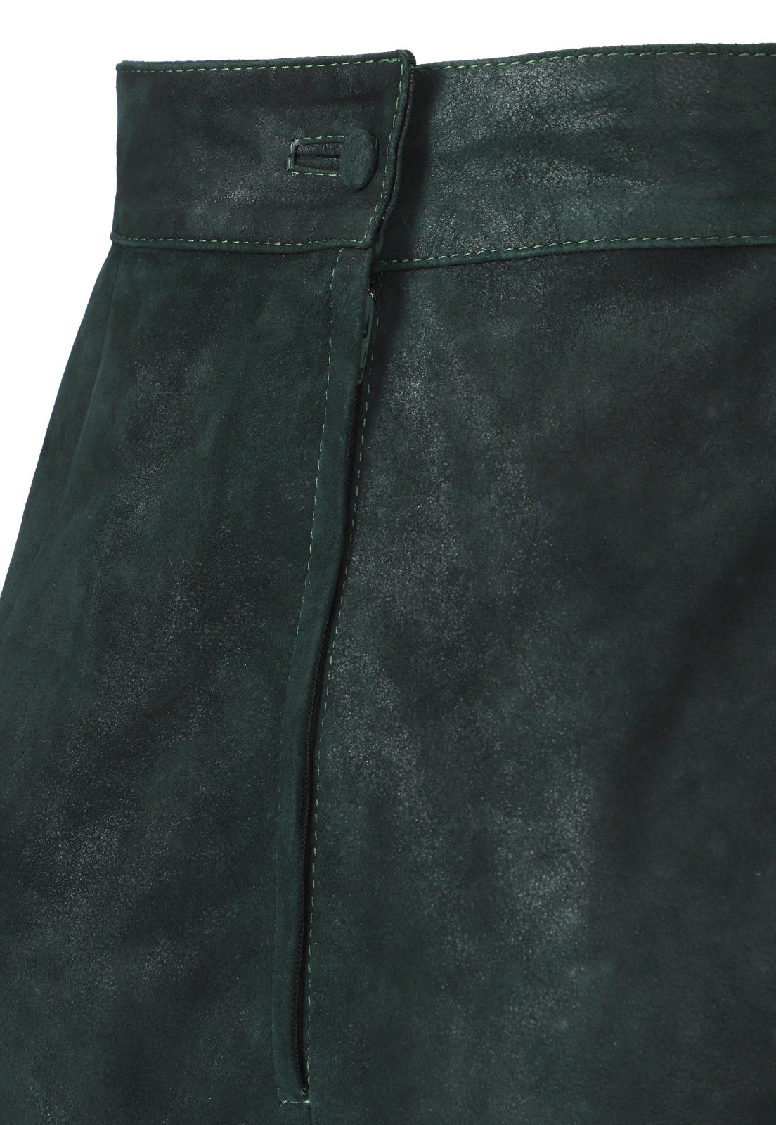 Falda Tube Petal Leather Skirt Negro