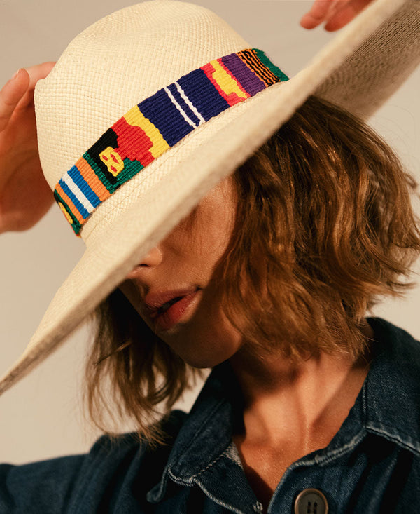 Sombrero Mexican Hat BLanco Talla M