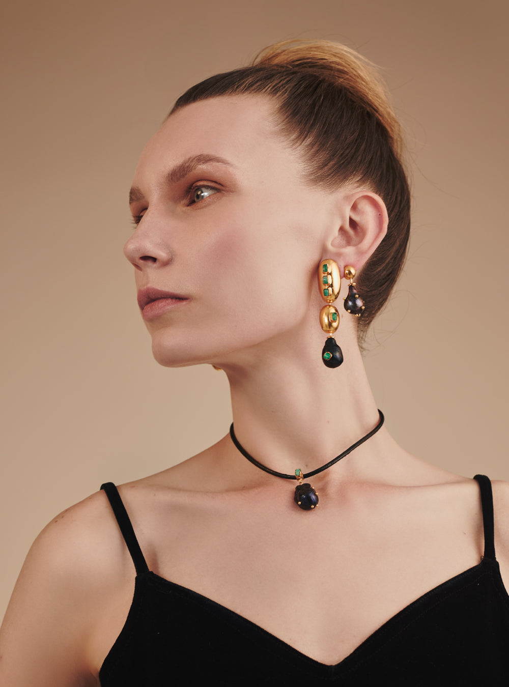 Arete Bossa Noir Drop