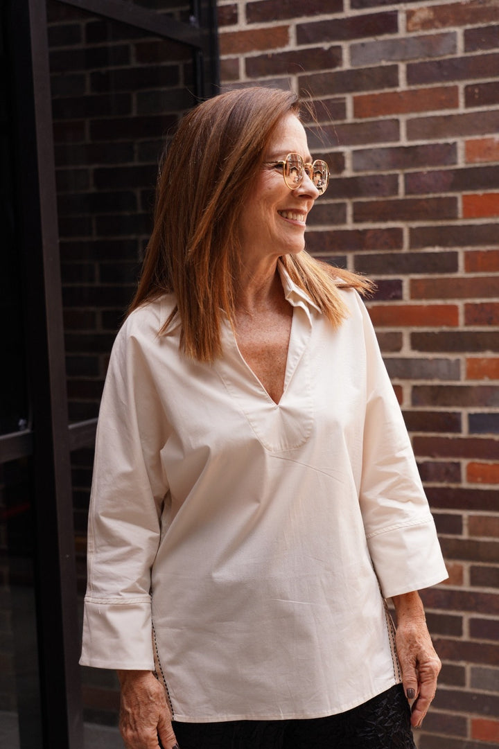 Camisa Relajada Ivory