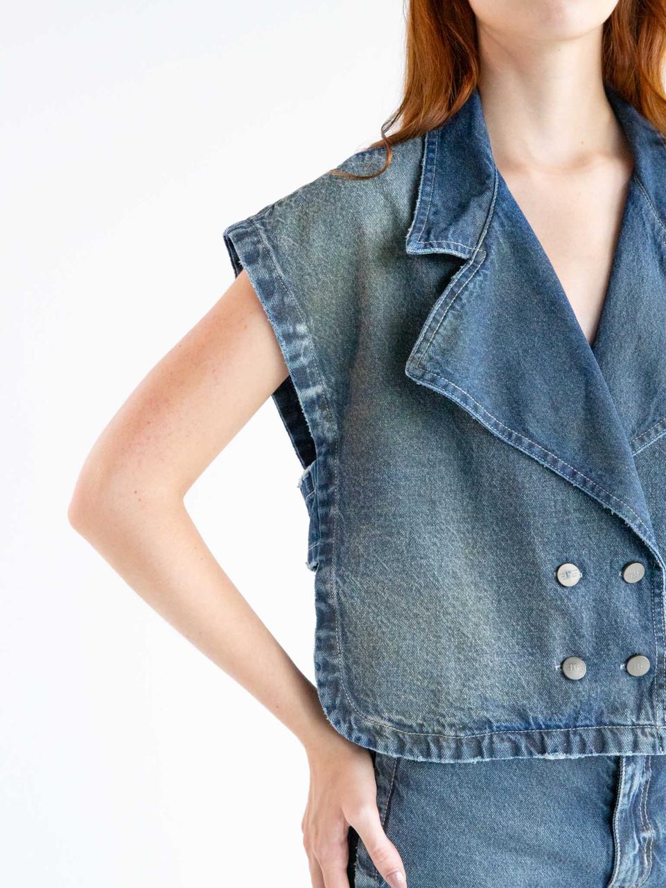 Midnight Denim Vest