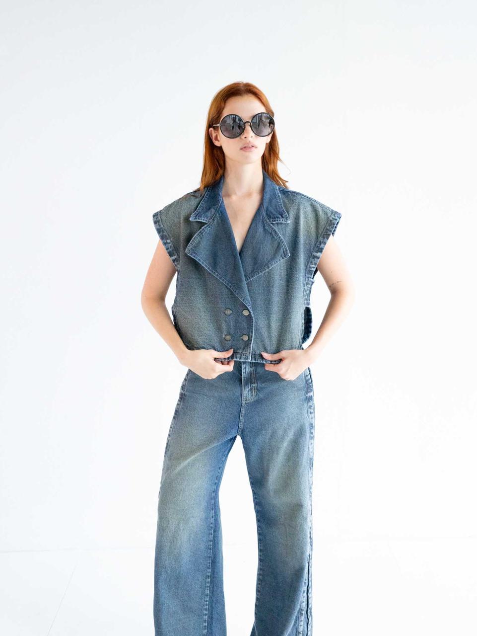 Midnight Denim Vest