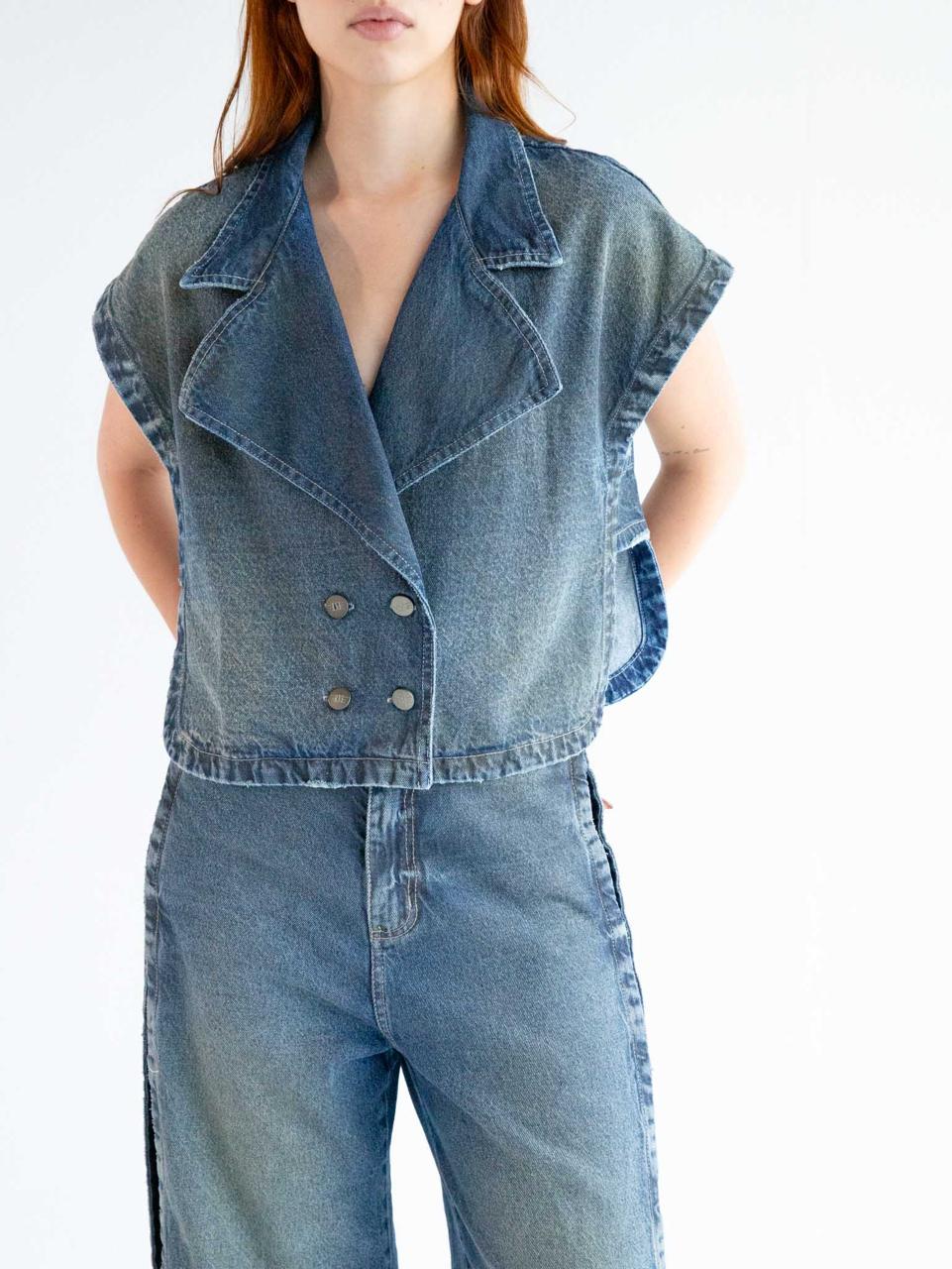 Midnight Denim Vest