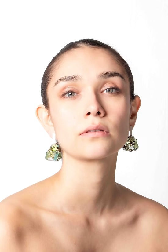 Aretes Soplo M Verde