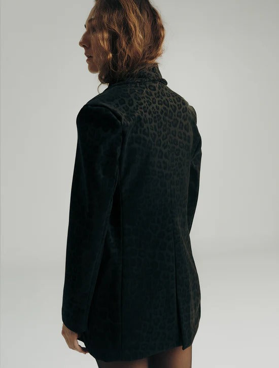 Blazer Malbec Print Negro