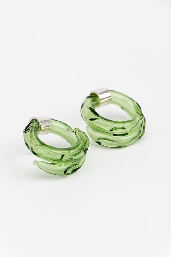 Aretes Remolino Verde