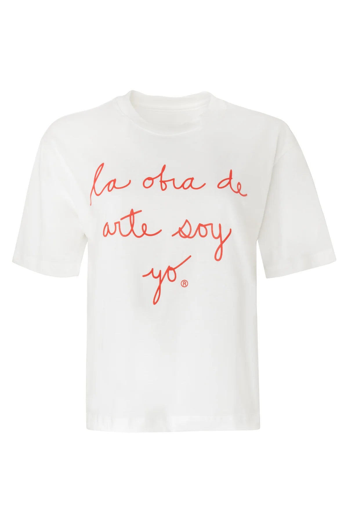 Camiseta Clásica Lodasy Letras Rojas