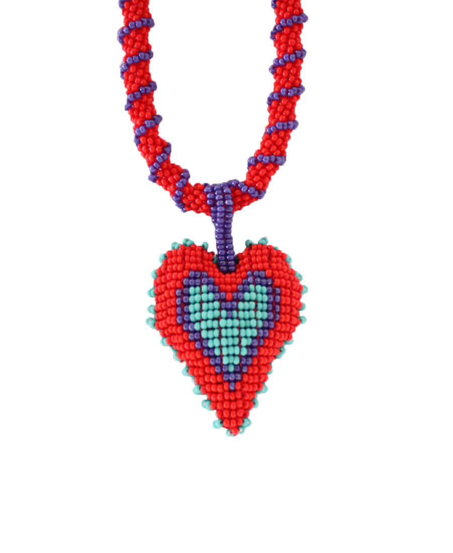 Necklace Long Love You Collar Rojo