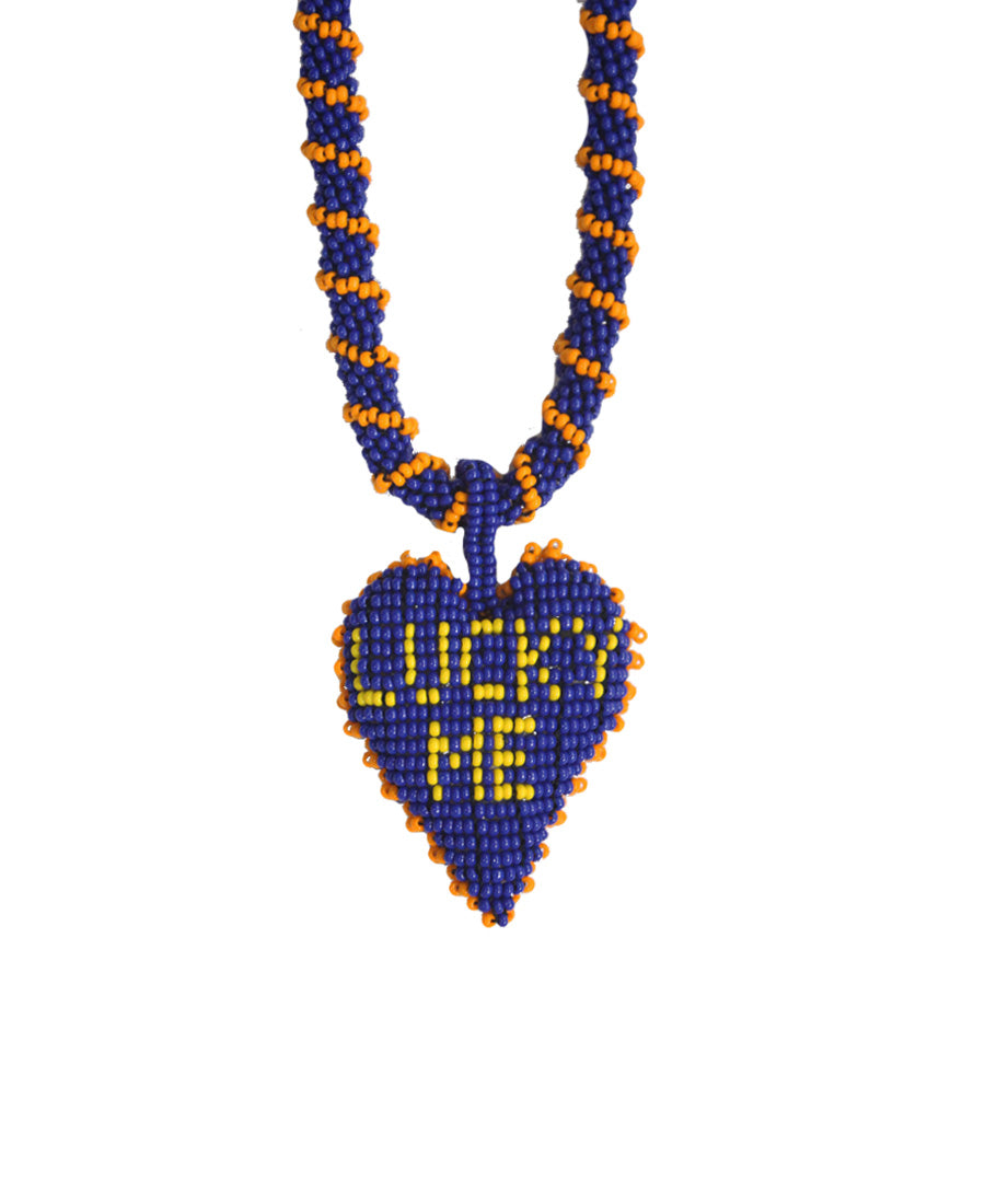 Collar Long Lucky Me Azul Oscuro