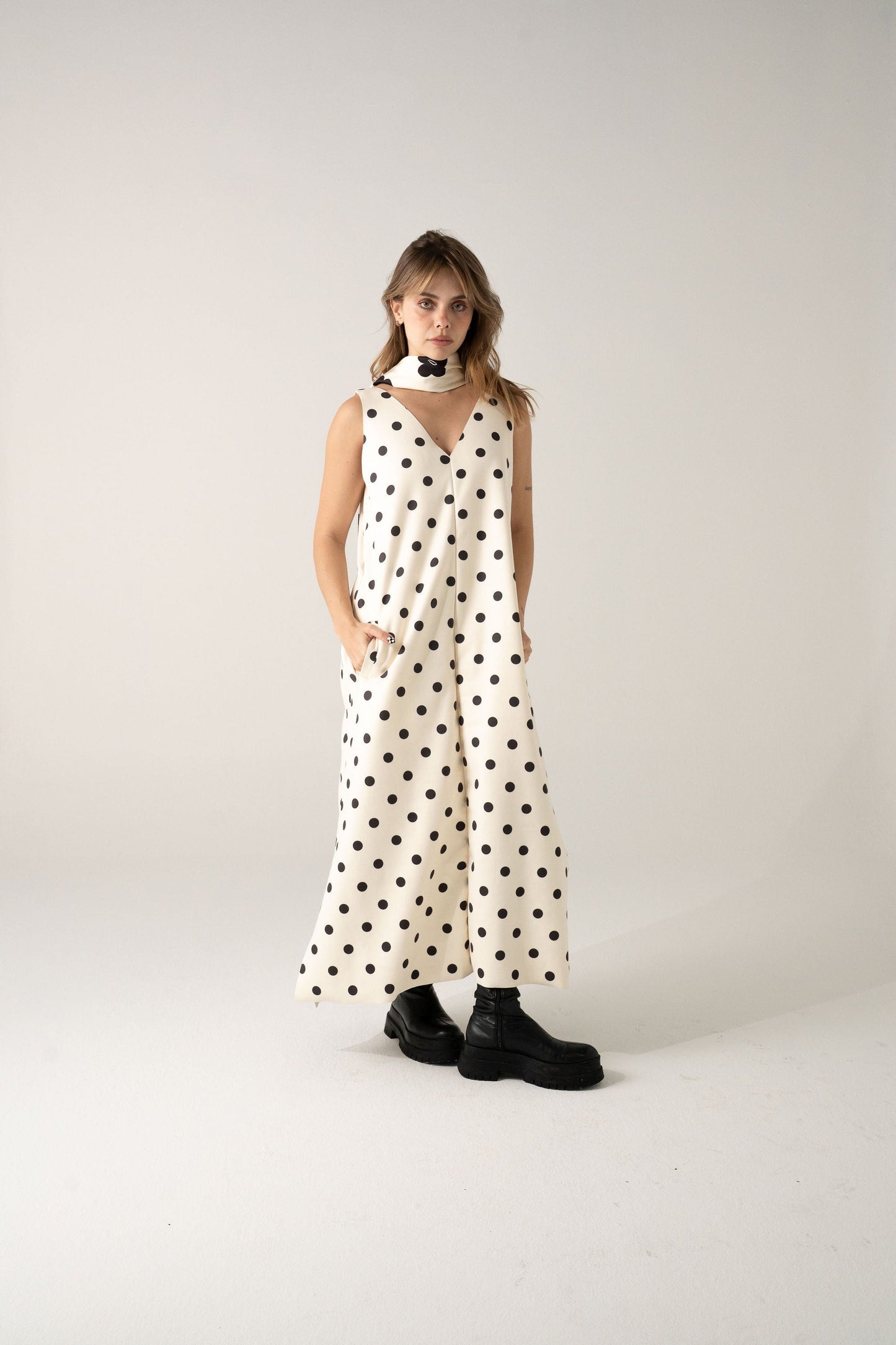 Vestido Serena Print Dots