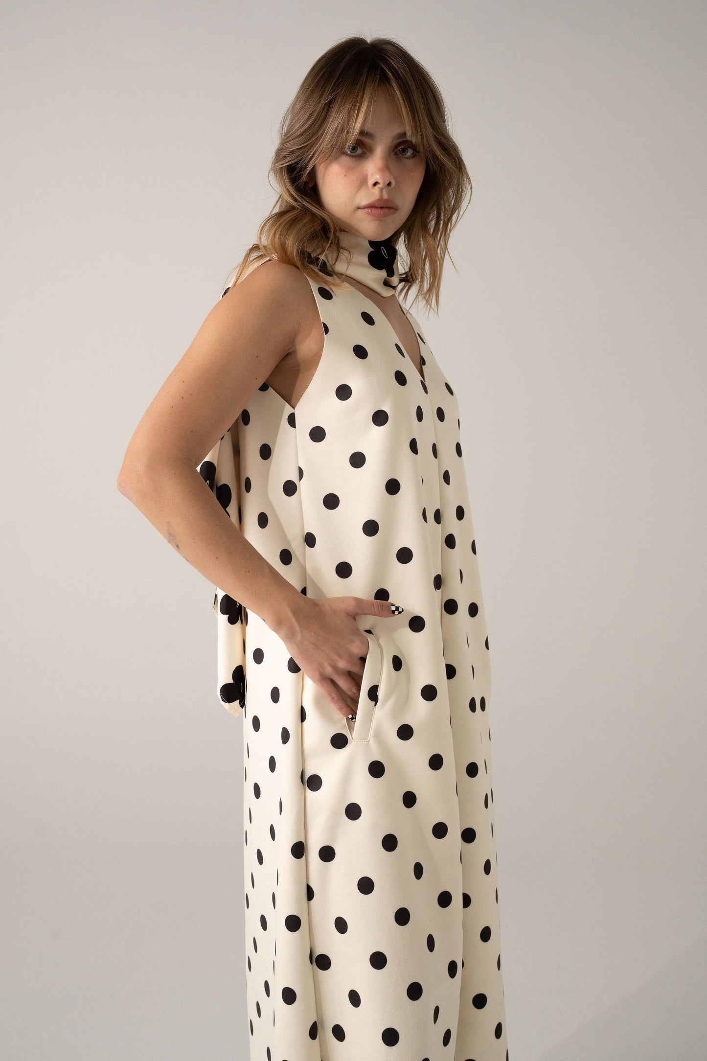 Vestido Serena Print Dots