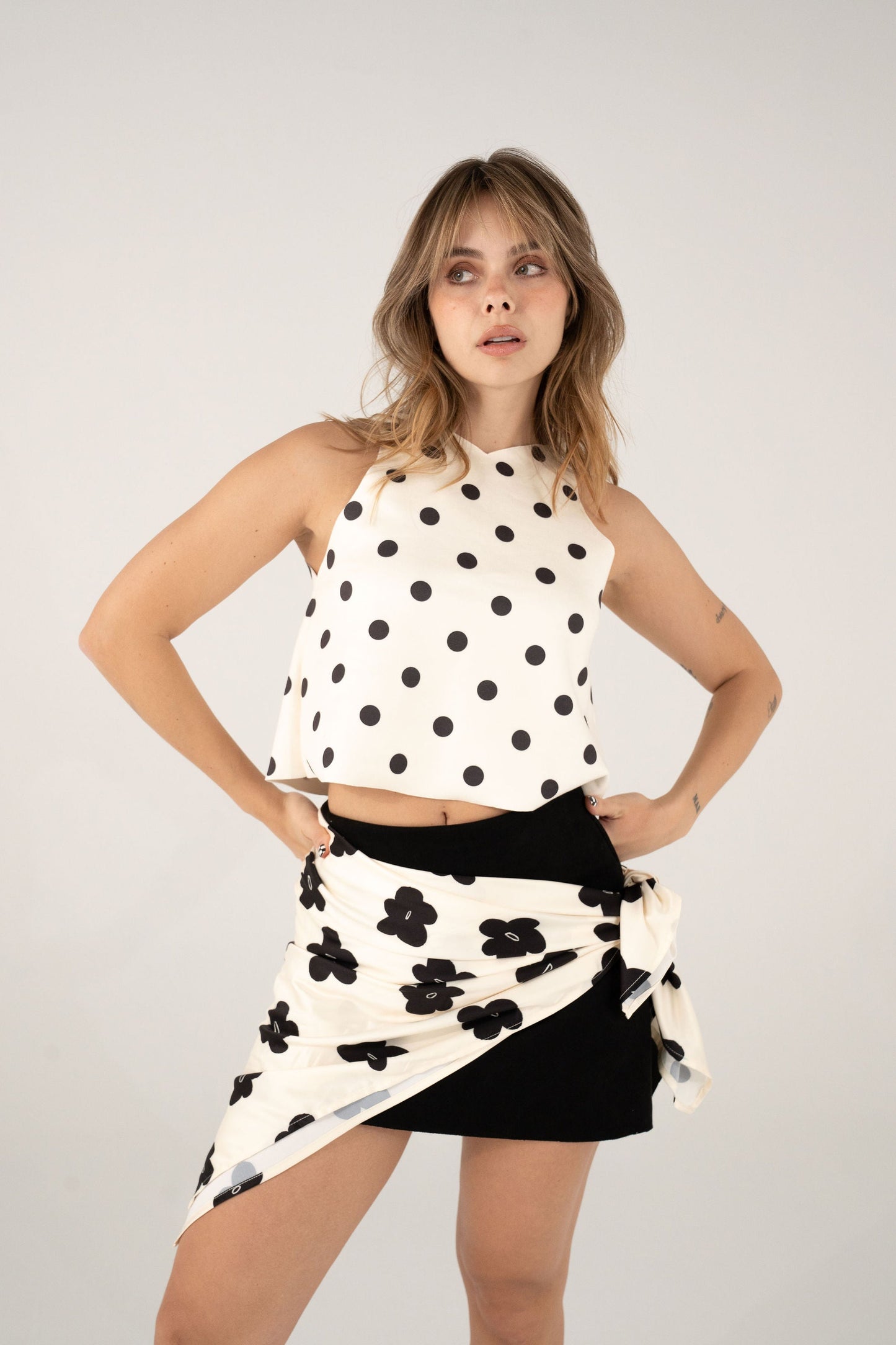 Top Cleo Flor Chunky