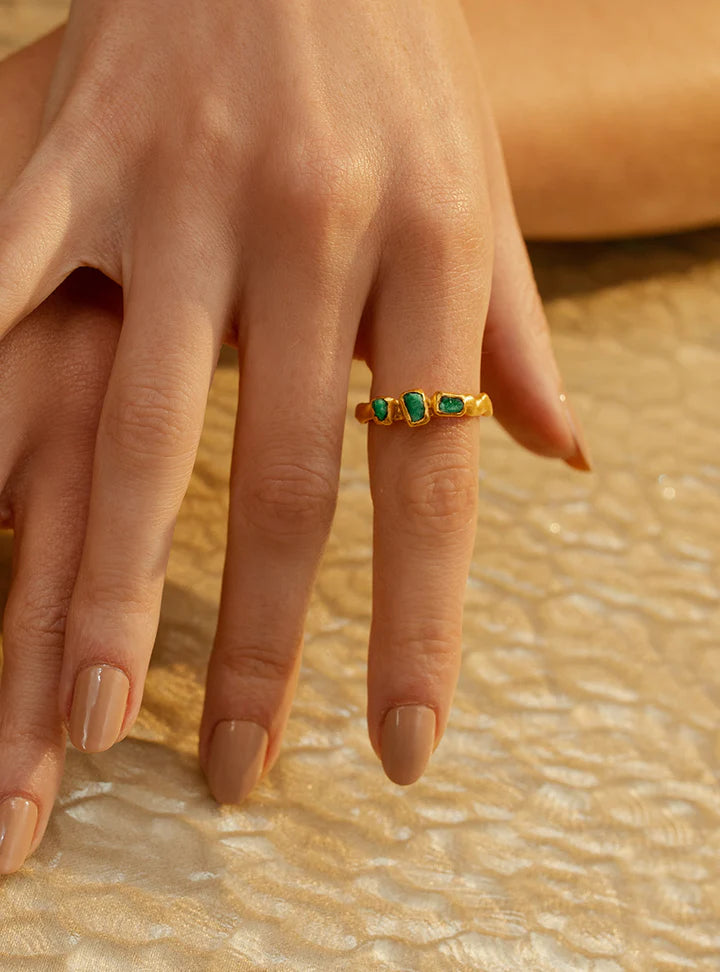 Anillo Maya 3 Stones