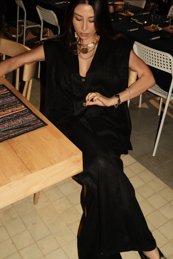 Pantalon Aire Bota Campana de Linio Negro