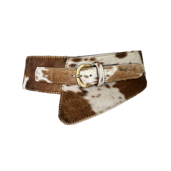 Cinturon Savanna Cowprint Brown