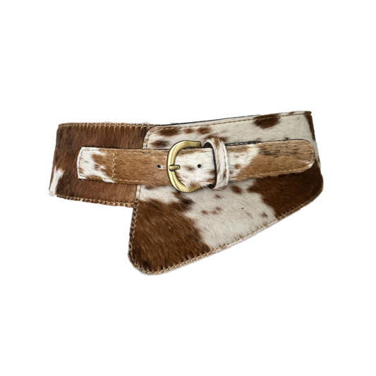 Cinturon Savanna Cowprint Brown