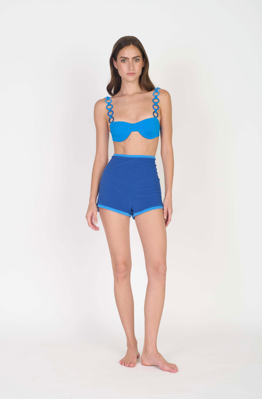 Short indigo