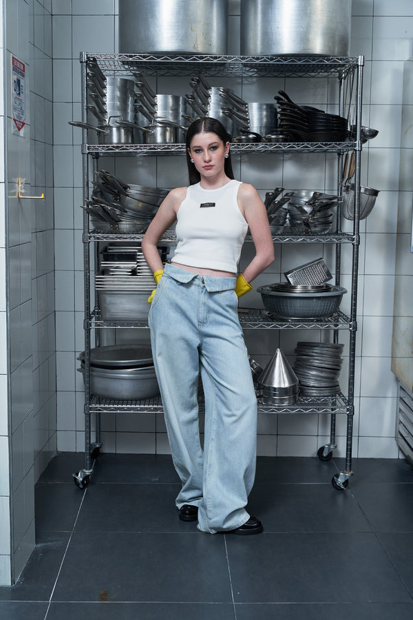 Jeans Light Blue Poached