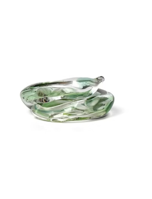 Anillo Soplo Remolino Verde