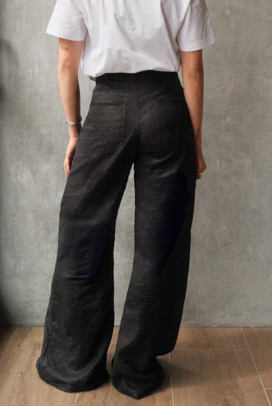 Pantalon Aire Bota Campana de Linio Negro