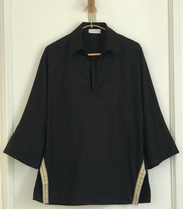 Camisa Relajada Black